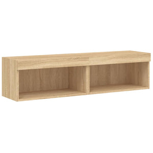 Έπιπλα Τηλεόρασης με LED 2 τεμ. Sonoma Δρυς 60x30x30 εκ. - Pakobazaar