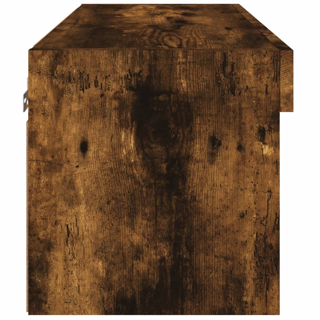 Έπιπλο Τηλεόρασης με LED Καπνιστή Δρυς 60x30x30 εκ. - Pakobazaar