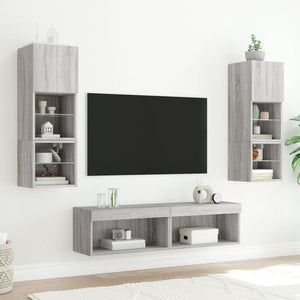 Έπιπλο Τηλεόρασης με LED Γκρι Sonoma 60x30x30 εκ. - Pakobazaar