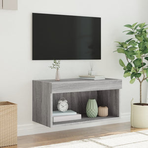 Έπιπλο Τηλεόρασης με LED Γκρι Sonoma 60x30x30 εκ. - Pakobazaar