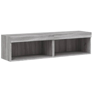 Έπιπλα Τηλεόρασης με LED 2 τεμ. Γκρι Sonoma 60 x 30 x 30 εκ. - Pakobazaar