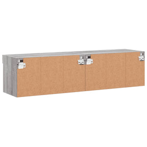Έπιπλα Τηλεόρασης με LED 2 τεμ. Γκρι Sonoma 60 x 30 x 30 εκ. - Pakobazaar