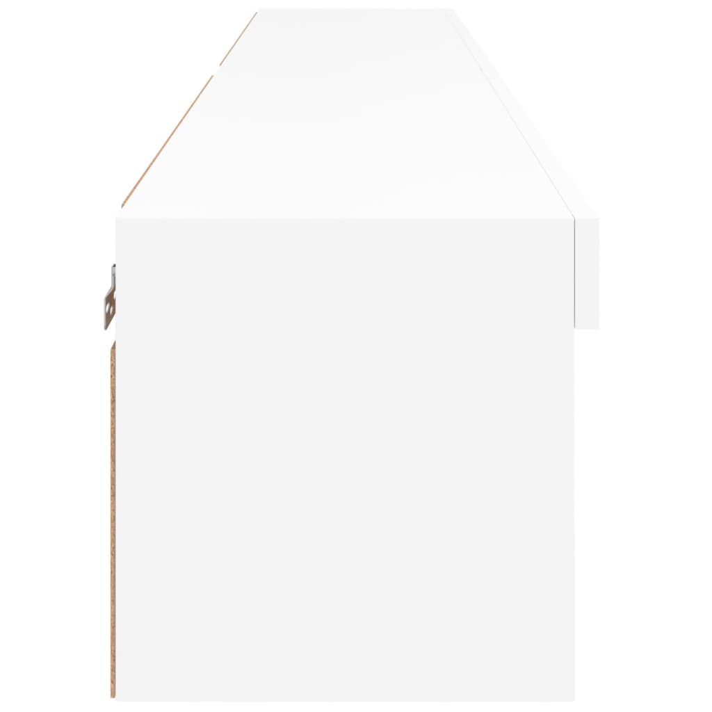 Έπιπλα Τηλεόρασης με LED 2 τεμ. Λευκά 80 x 30 x 30 εκ. - Pakobazaar