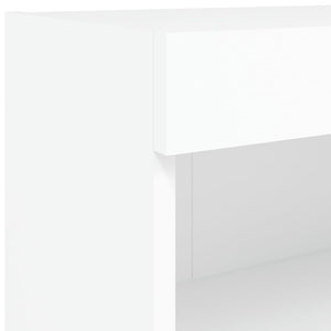 Έπιπλα Τηλεόρασης με LED 2 τεμ. Λευκά 80 x 30 x 30 εκ. - Pakobazaar