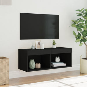 Έπιπλο Τηλεόρασης με LED Μαύρο 80 x 30 x 30 εκ. - Pakobazaar