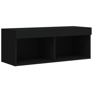 Έπιπλο Τηλεόρασης με LED Μαύρο 80 x 30 x 30 εκ. - Pakobazaar