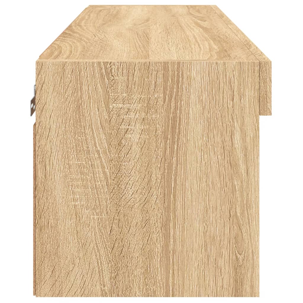 Έπιπλο Τηλεόρασης με LED Sonoma Δρυς 80x30x30 εκ. - Pakobazaar