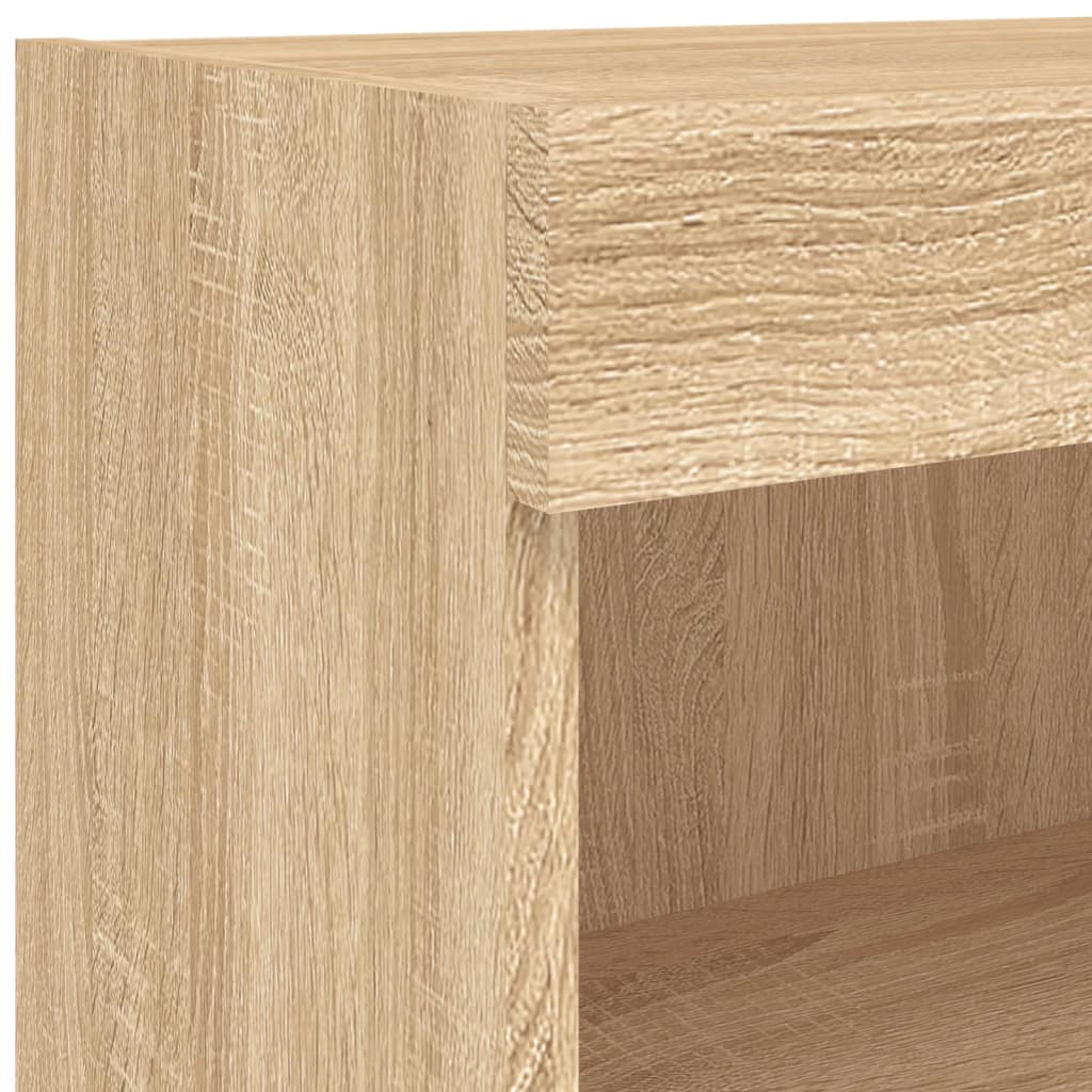 Έπιπλο Τηλεόρασης με LED Sonoma Δρυς 80x30x30 εκ. - Pakobazaar