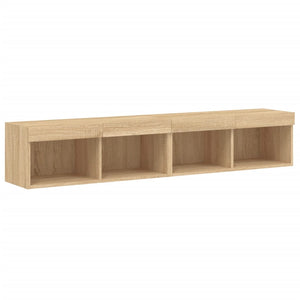 Έπιπλα Τηλεόρασης με LED 2 τεμ. Sonoma Δρυς 80 x 30 x 30 εκ. - Pakobazaar
