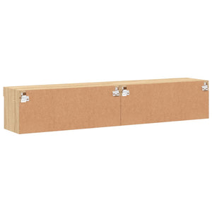 Έπιπλα Τηλεόρασης με LED 2 τεμ. Sonoma Δρυς 80 x 30 x 30 εκ. - Pakobazaar