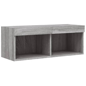 Έπιπλο Τηλεόρασης με LED Γκρι Sonoma 80x30x30 εκ. - Pakobazaar