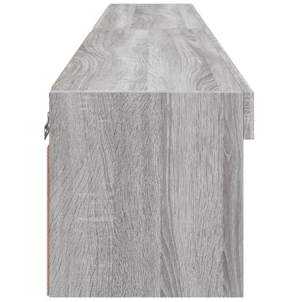 Έπιπλα Τηλεόρασης με LED 2 τεμ. Γκρι Sonoma 80 x 30 x 30 εκ. - Pakobazaar