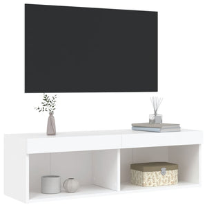 Έπιπλο Τηλεόρασης με LED Λευκό 100x30x30 εκ. - Pakobazaar