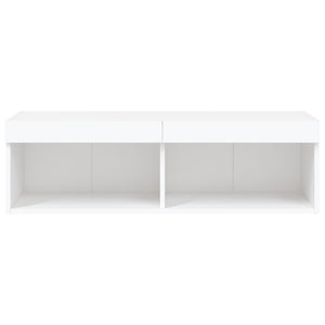 Έπιπλο Τηλεόρασης με LED Λευκό 100x30x30 εκ. - Pakobazaar