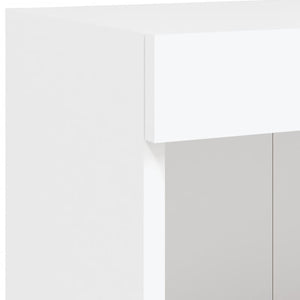 Έπιπλο Τηλεόρασης με LED Λευκό 100x30x30 εκ. - Pakobazaar