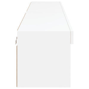 Έπιπλα Τηλεόρασης με LED 2 τεμ. Λευκά 100 x 30 x 30 εκ. - Pakobazaar