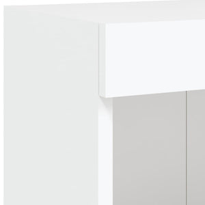 Έπιπλα Τηλεόρασης με LED 2 τεμ. Λευκά 100 x 30 x 30 εκ. - Pakobazaar