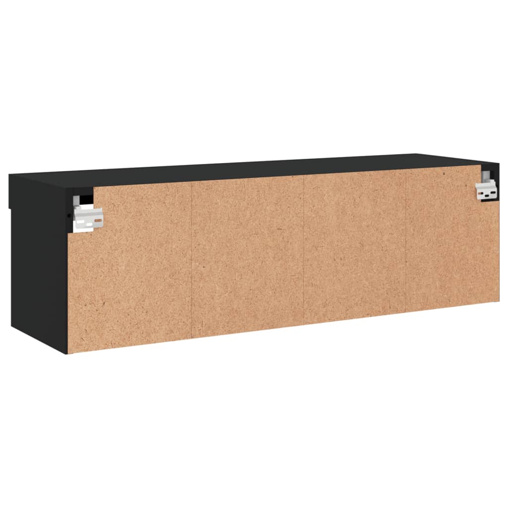 Έπιπλο Τηλεόρασης με LED Μαύρο 100x30x30 εκ.