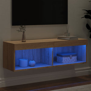 Έπιπλο Τηλεόρασης με LED Sonoma Δρυς 240 x 35 x 40 εκ. - Pakobazaar