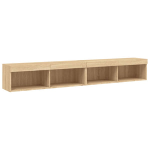 Έπιπλα Τηλεόρασης με LED 2 τεμ. Sonoma Δρυς 100 x 30 x 30 εκ. - Pakobazaar
