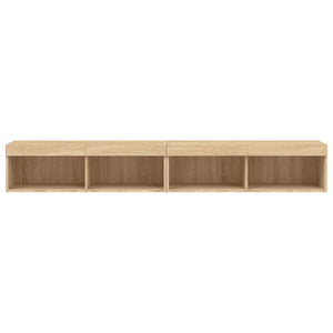 Έπιπλα Τηλεόρασης με LED 2 τεμ. Sonoma Δρυς 100 x 30 x 30 εκ. - Pakobazaar