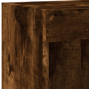 Έπιπλα Τηλεόρασης με LED 2 τεμ. Καπνιστή Δρυς 100 x 30 x 30 εκ. - Pakobazaar