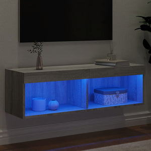 Έπιπλο Τηλεόρασης με LED Γκρι Sonoma 100x30x30 εκ. - Pakobazaar