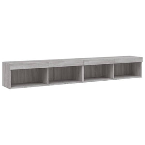 Έπιπλα Τηλεόρασης με LED 2 τεμ. Γκρι Sonoma 100 x 30 x 30 εκ. - Pakobazaar