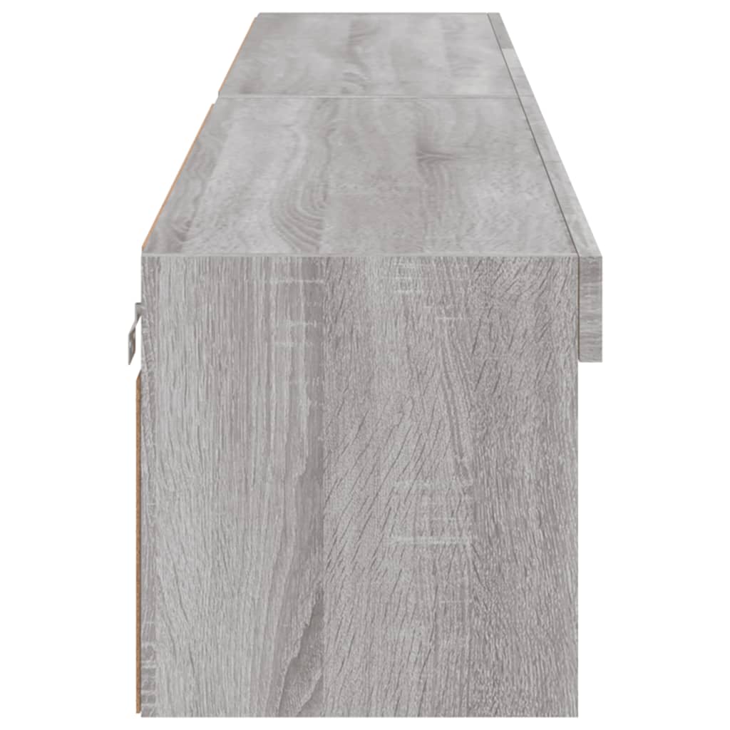 Έπιπλα Τηλεόρασης με LED 2 τεμ. Γκρι Sonoma 100 x 30 x 30 εκ. - Pakobazaar