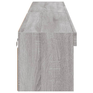 Έπιπλα Τηλεόρασης με LED 2 τεμ. Γκρι Sonoma 100 x 30 x 30 εκ. - Pakobazaar