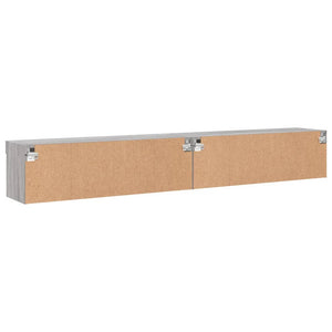 Έπιπλα Τηλεόρασης με LED 2 τεμ. Γκρι Sonoma 100 x 30 x 30 εκ. - Pakobazaar