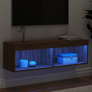 Έπιπλο Τηλεόρασης με LED Καφέ Δρυς 100 x 30 x 30 εκ. - Pakobazaar