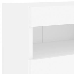 Έπιπλο Τοίχου Τηλεόρασης με LED Λευκό 40x30x40 εκ. - Pakobazaar
