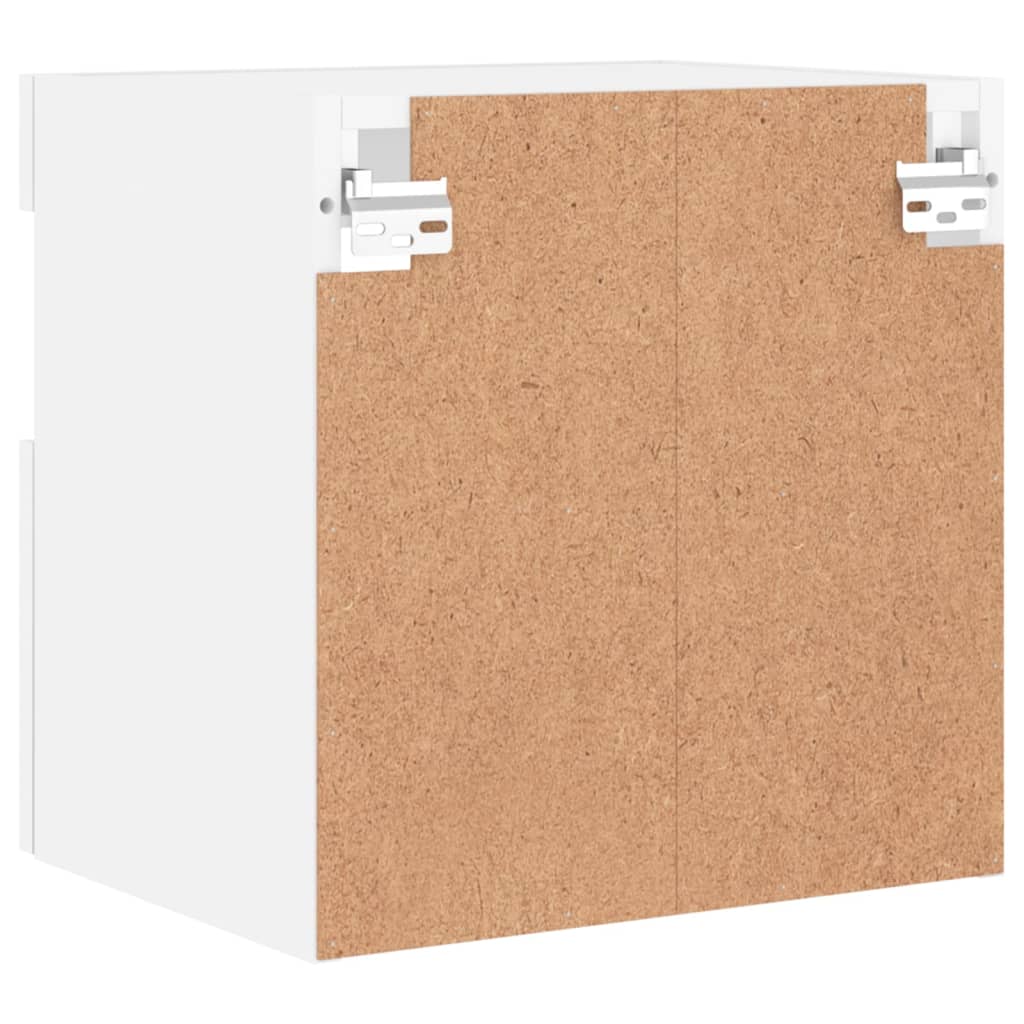 Έπιπλα Τοίχου Τηλεόρασης με LED 2 Τεμ. Λευκά 40x30x40 εκ. - Pakobazaar