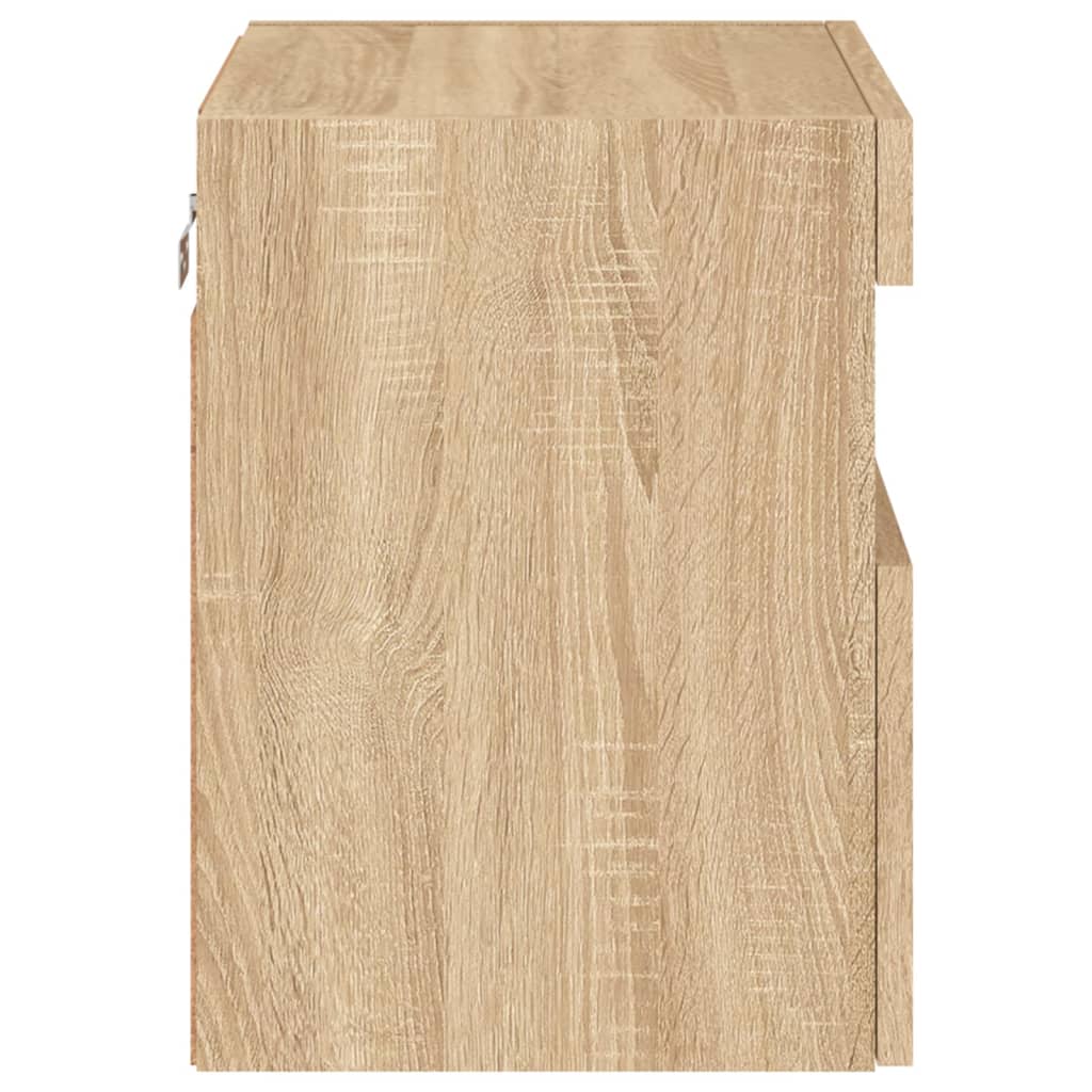 Έπιπλο Τοίχου Τηλεόρασης με LED Sonoma Δρυς 40x30x40 εκ. - Pakobazaar