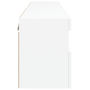 Έπιπλα Τοίχου Τηλεόρασης με LED 2 Τεμ. Λευκά 60x30x40 εκ. - Pakobazaar