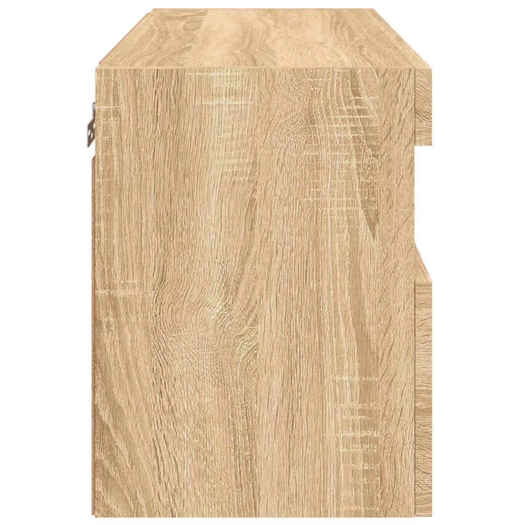 Έπιπλο Τοίχου Τηλεόρασης με LED Sonoma Δρυς 60x30x40 εκ. - Pakobazaar