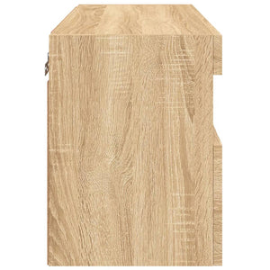Έπιπλο Τοίχου Τηλεόρασης με LED Sonoma Δρυς 60x30x40 εκ. - Pakobazaar