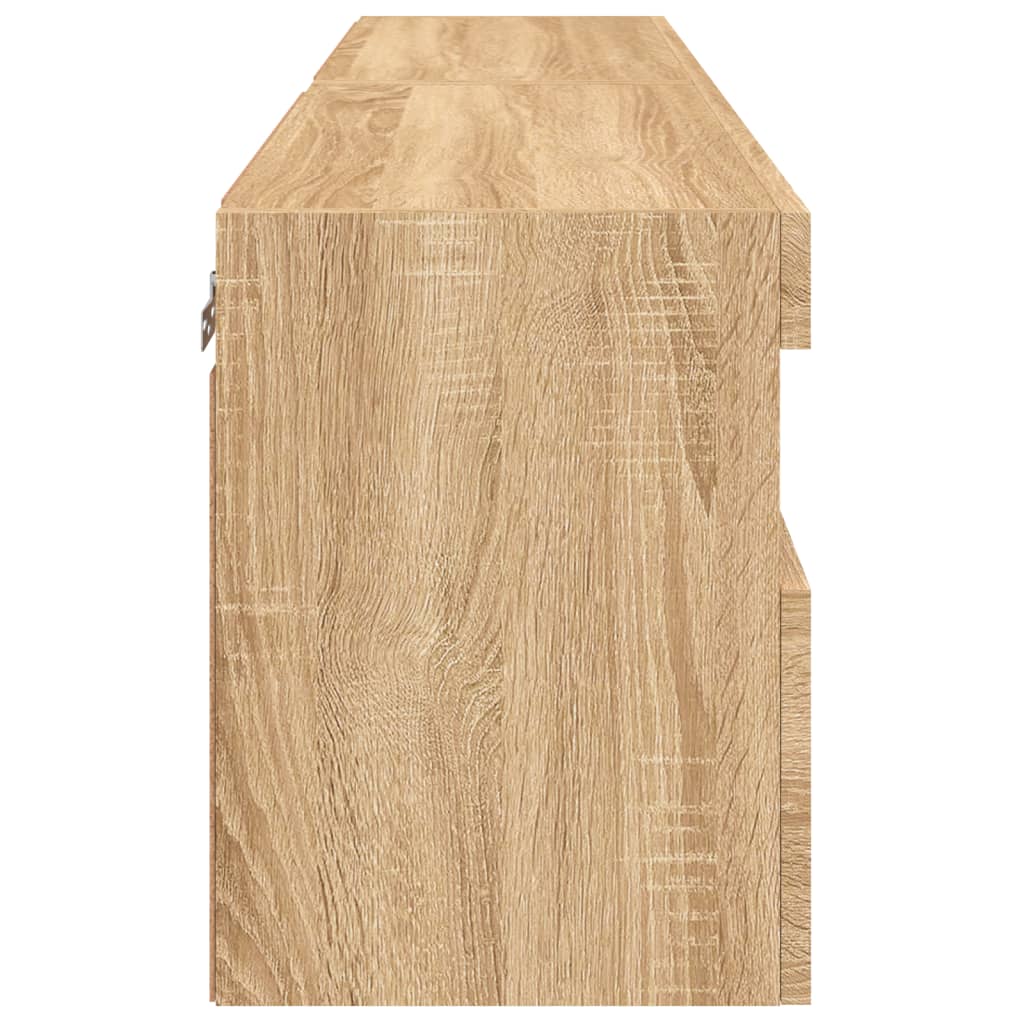 Έπιπλα Τοίχου Τηλ. με LED 2 Τεμ. Sonoma Δρυς 60x30x40 εκ. - Pakobazaar