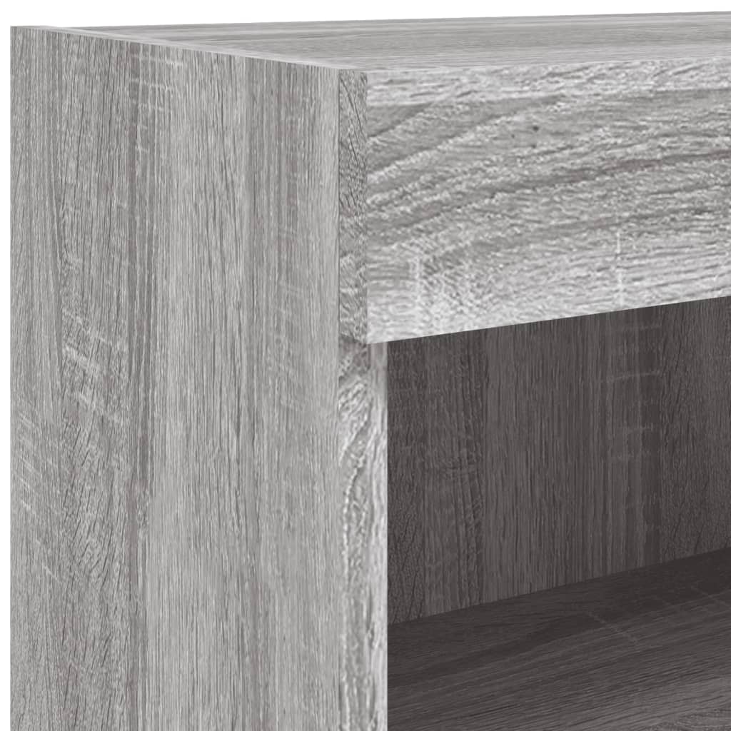 Έπιπλο Τοίχου Τηλεόρασης με LED Γκρι Sonoma 60x30x40 εκ. - Pakobazaar