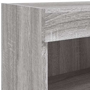 Έπιπλο Τοίχου Τηλεόρασης με LED Γκρι Sonoma 60x30x40 εκ. - Pakobazaar