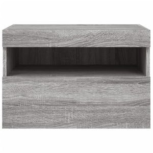 Έπιπλο Τοίχου Τηλεόρασης με LED Γκρι Sonoma 60x30x40 εκ. - Pakobazaar