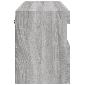 Έπιπλο Τοίχου Τηλεόρασης με LED Γκρι Sonoma 60x30x40 εκ. - Pakobazaar