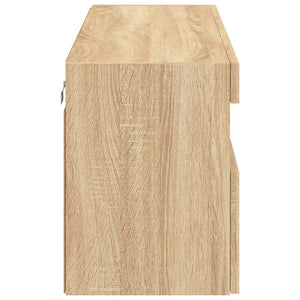 Έπιπλο Τοίχου Τηλεόρασης με LED Sonoma Δρυς 100x30x40 εκ. - Pakobazaar