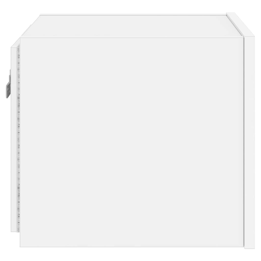 Έπιπλο Τοίχου Τηλεόρασης με LED Λευκό 30,5x35x30 εκ. - Pakobazaar