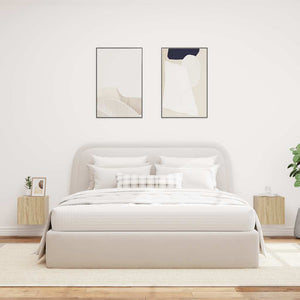 Έπιπλα Τοίχου Τηλ. με LED 2 Τεμ. Sonoma Δρυς 30,5x35x30 εκ. - Pakobazaar