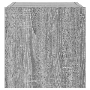 Έπιπλο Τοίχου Τηλεόρασης με LED Γκρι Sonoma 30,5x35x30 εκ. - Pakobazaar