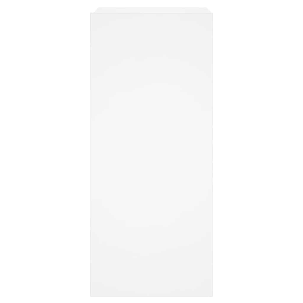 Έπιπλο Τοίχου Τηλεόρασης με LED Λευκό 30,5x35x70 εκ. - Pakobazaar