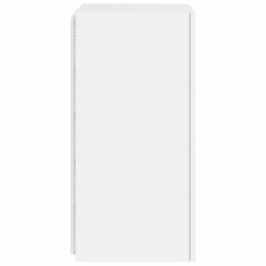 Έπιπλα Τοίχου Τηλεόρασης με LED 2 Τεμ. Λευκά 30,5x35x70 εκ. - Pakobazaar