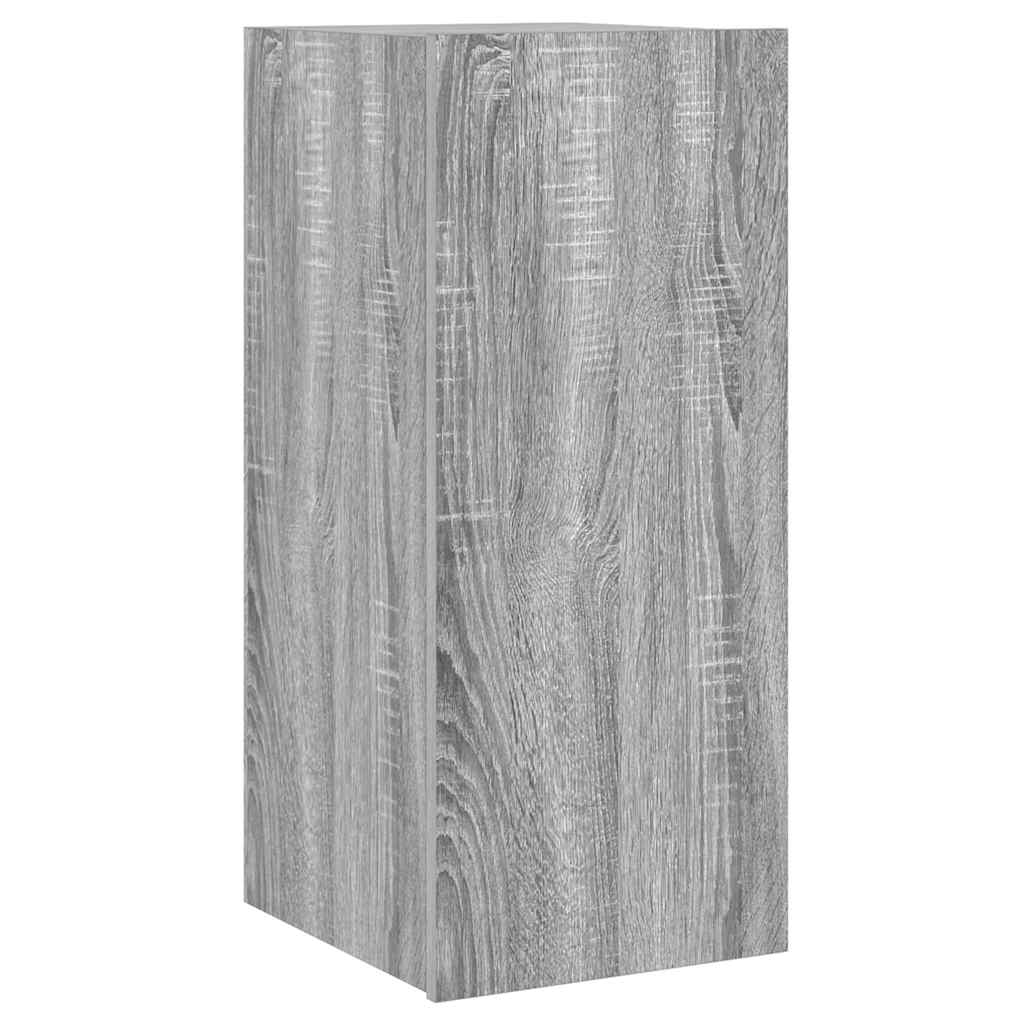 Έπιπλο Τοίχου Τηλεόρασης με LED Γκρι Sonoma 30,5x35x70 εκ. - Pakobazaar